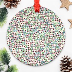 Pattern Round Ornament (two Sides) by gasi