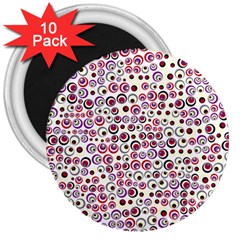 Pattern 3  Magnets (10 Pack)  by gasi