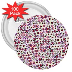 Pattern 3  Buttons (100 Pack)  by gasi