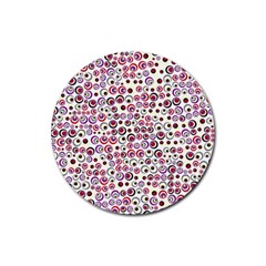 Pattern Rubber Coaster (round)  by gasi