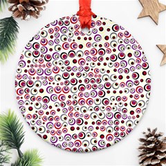 Pattern Round Ornament (two Sides) by gasi