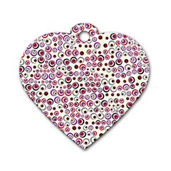 Pattern Dog Tag Heart (two Sides) by gasi