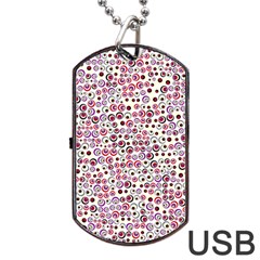 Pattern Dog Tag Usb Flash (two Sides) by gasi