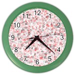 Pattern Color Wall Clocks Front