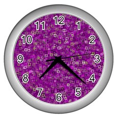 Pattern Wall Clocks (silver)  by gasi