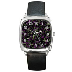 Pattern Square Metal Watch by gasi