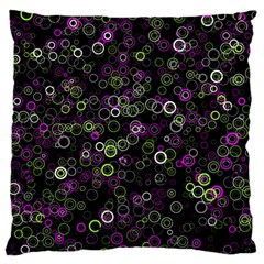 Pattern Large Flano Cushion Case (one Side) by gasi