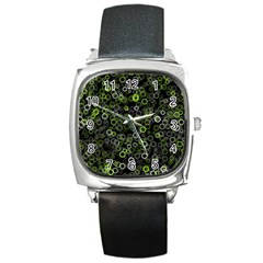 Pattern Square Metal Watch by gasi