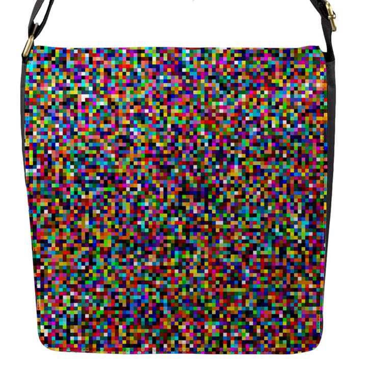 Pattern Flap Messenger Bag (S)