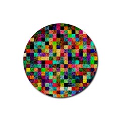 Pattern Rubber Round Coaster (4 Pack)  by gasi