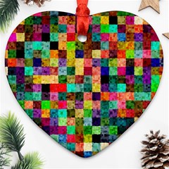 Pattern Heart Ornament (two Sides) by gasi