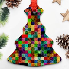 Pattern Christmas Tree Ornament (two Sides) by gasi