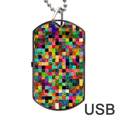 Pattern Dog Tag Usb Flash (one Side) by gasi