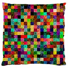 Pattern Large Flano Cushion Case (one Side) by gasi