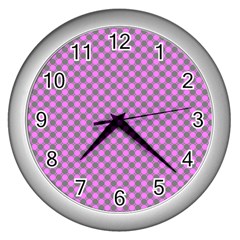 Pattern Wall Clocks (silver)  by gasi