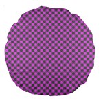 Pattern Large 18  Premium Round Cushions Back