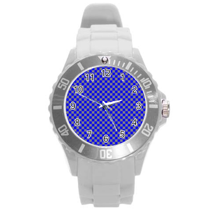 Pattern Round Plastic Sport Watch (L)