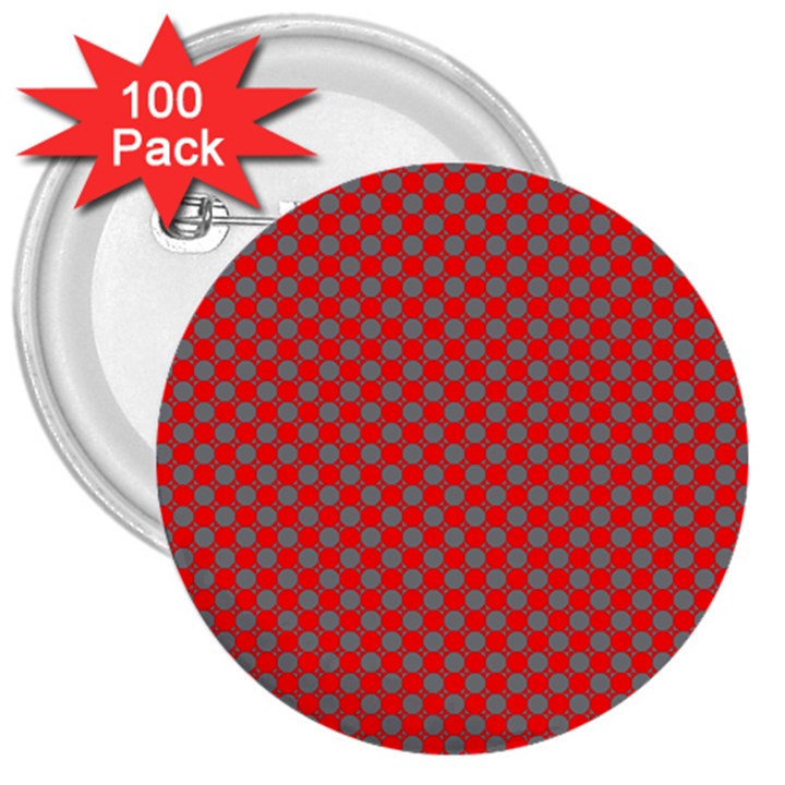 Pattern 3  Buttons (100 pack) 