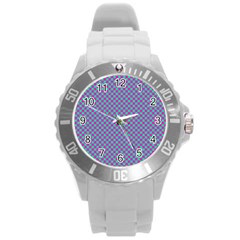 Pattern Round Plastic Sport Watch (l) by gasi