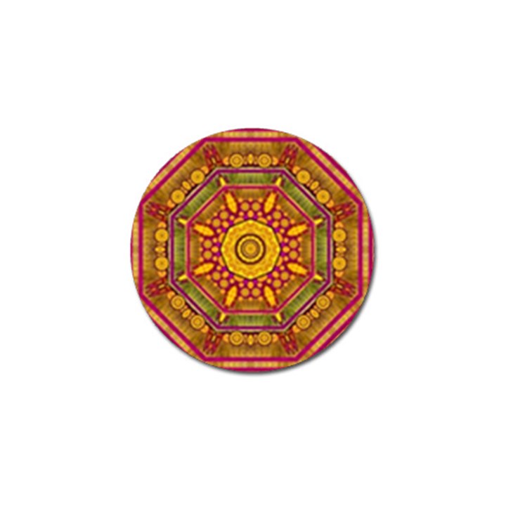 Sunshine Mandala And Other Golden Planets Golf Ball Marker