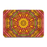 Sunshine Mandala And Other Golden Planets Plate Mats 18 x12  Plate Mat