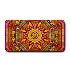 Sunshine Mandala And Other Golden Planets Medium Bar Mats by pepitasart