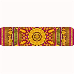 Sunshine Mandala And Other Golden Planets Large Bar Mats by pepitasart