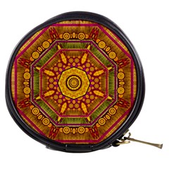 Sunshine Mandala And Other Golden Planets Mini Makeup Bags by pepitasart