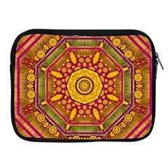 Sunshine Mandala And Other Golden Planets Apple Ipad 2/3/4 Zipper Cases by pepitasart