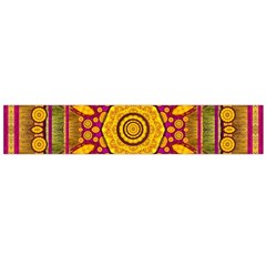 Sunshine Mandala And Other Golden Planets Large Flano Scarf 