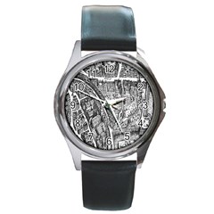 Frankfurt Judengasse Round Metal Watch by Celenk