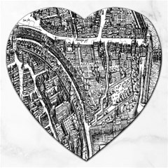 Frankfurt Judengasse Jigsaw Puzzle (heart) by Celenk