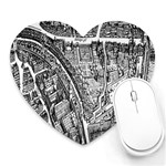 Frankfurt Judengasse Heart Mousepads Front