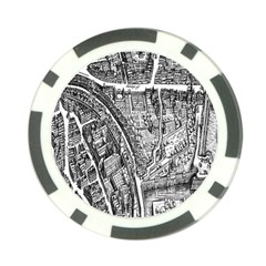 Frankfurt Judengasse Poker Chip Card Guard (10 Pack) by Celenk