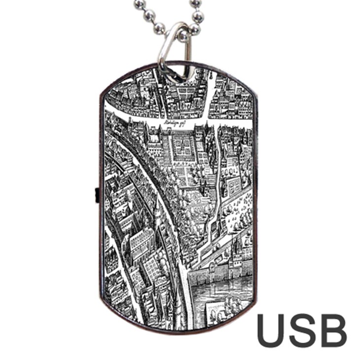 Frankfurt Judengasse Dog Tag USB Flash (One Side)