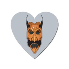 Mask India South Culture Heart Magnet by Celenk