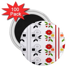 Bulgarian Folk Art Folk Art 2 25  Magnets (100 Pack) 