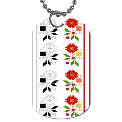 Bulgarian Folk Art Folk Art Dog Tag (one Side) by Celenk