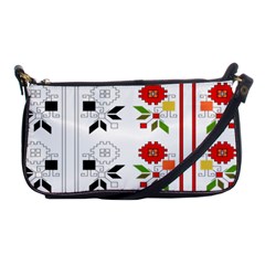 Bulgarian Folk Art Folk Art Shoulder Clutch Bags by Celenk