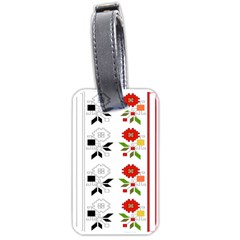 Bulgarian Folk Art Folk Art Luggage Tags (one Side)  by Celenk