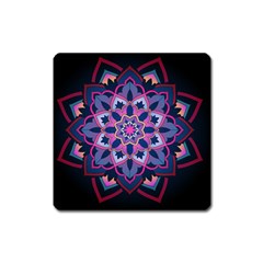 Mandala Circular Pattern Square Magnet by Celenk