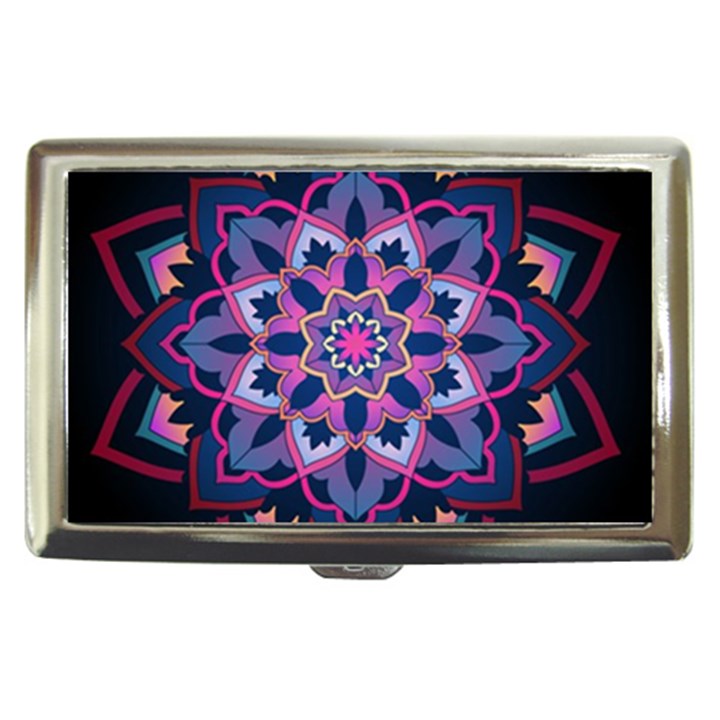 Mandala Circular Pattern Cigarette Money Cases