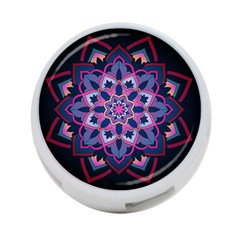 Mandala Circular Pattern 4-port Usb Hub (two Sides)  by Celenk