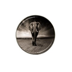 Elephant Black And White Animal Hat Clip Ball Marker by Celenk