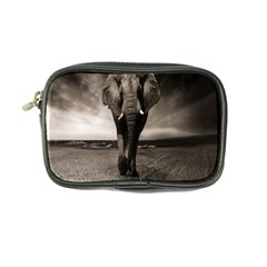 Elephant Black And White Animal Coin Purse by Celenk