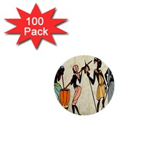 Man Ethic African People Collage 1  Mini Buttons (100 Pack)  by Celenk