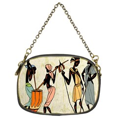 Man Ethic African People Collage Chain Purses (one Side)  by Celenk