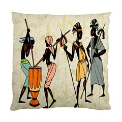 Man Ethic African People Collage Standard Cushion Case (one Side) by Celenk