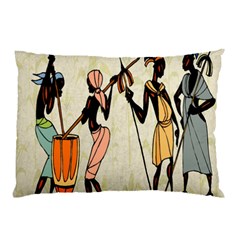 Man Ethic African People Collage Pillow Case by Celenk