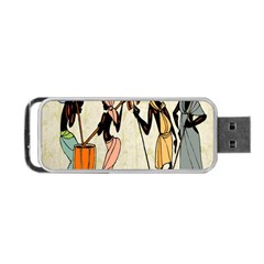 Man Ethic African People Collage Portable Usb Flash (one Side) by Celenk